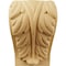 Ekena Millwork 3 3/4"W x 3 1/4"D x 6"H Large Acanthus Leaf Block Corbel, Alder CORW04X03X06BAAL - alternate 3